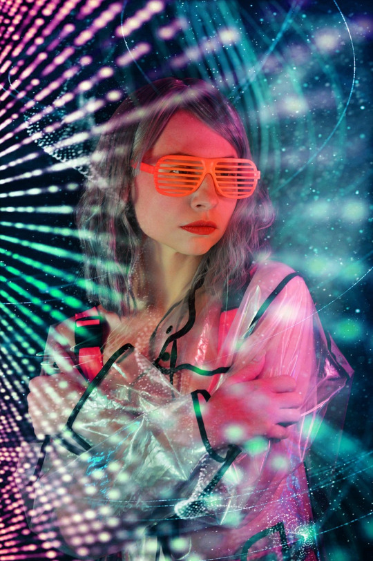 futuristic digital portrait artwork