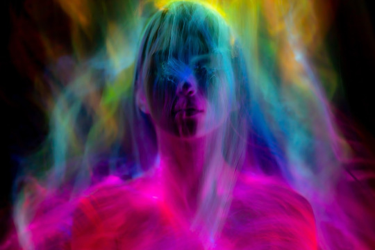 neon digital portrait artwork